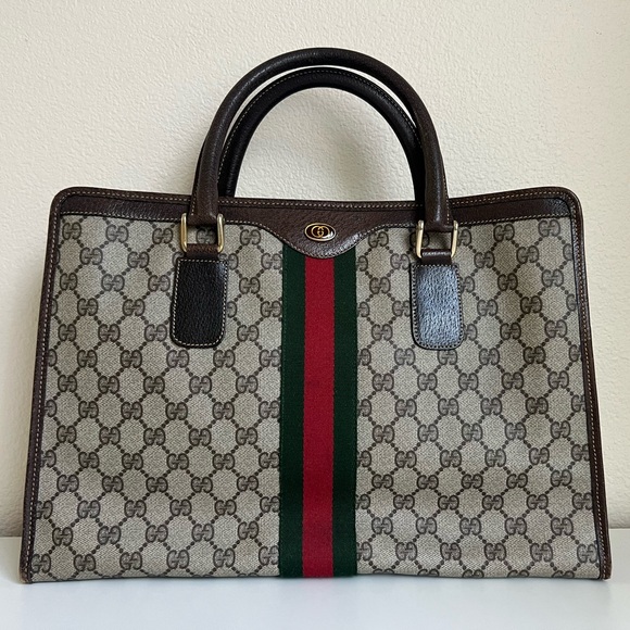 Gucci Handbags - VINTAGE GUCCI SUPREME TOTE BAG